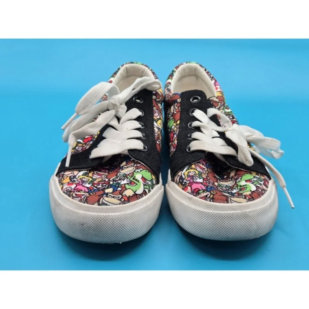 Super Mario Bro Shoes‎ Kids Size 3 Ground Up Low Top Laced